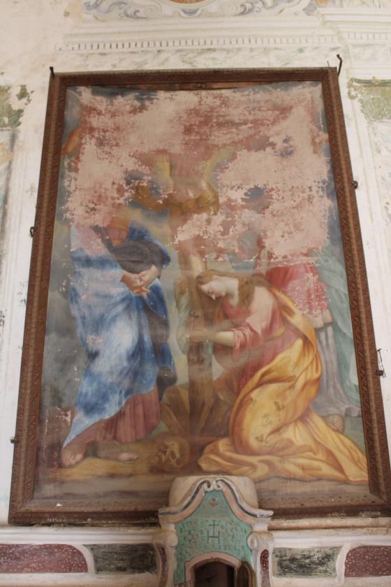anonimo pittore corso, Crocifisso, la Vergine, Maria Maddalena e Sant'Elena